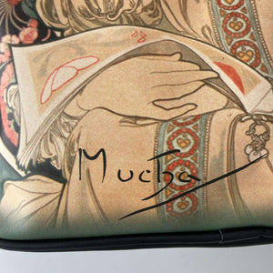 Alphonse Mucha Art Nouveau Classic Faux Leather Backpack by Love Hype and Glory