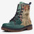 Unisex Combat Boots featuring iconic Alphonse Mucha Champenois design