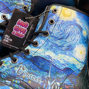 Detail of Vincent van Gogh Starry Night Boots