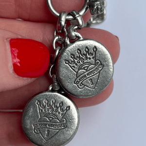Only Have Eyes For You Toggle Silver Plated Necklace 17” Classic Hardware from Love Hype and Glory