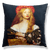 Front of Vanity Pre Raphaelites Reversible Cushion and pad 18x18” by Love Hype and Glory