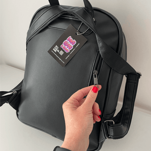 Back view of Jan van Eyck Ghent Wearable Art Classic Backpack by Love Hype and Glory