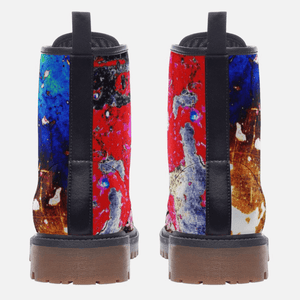 Mismatched Combat Boots vegan friendly