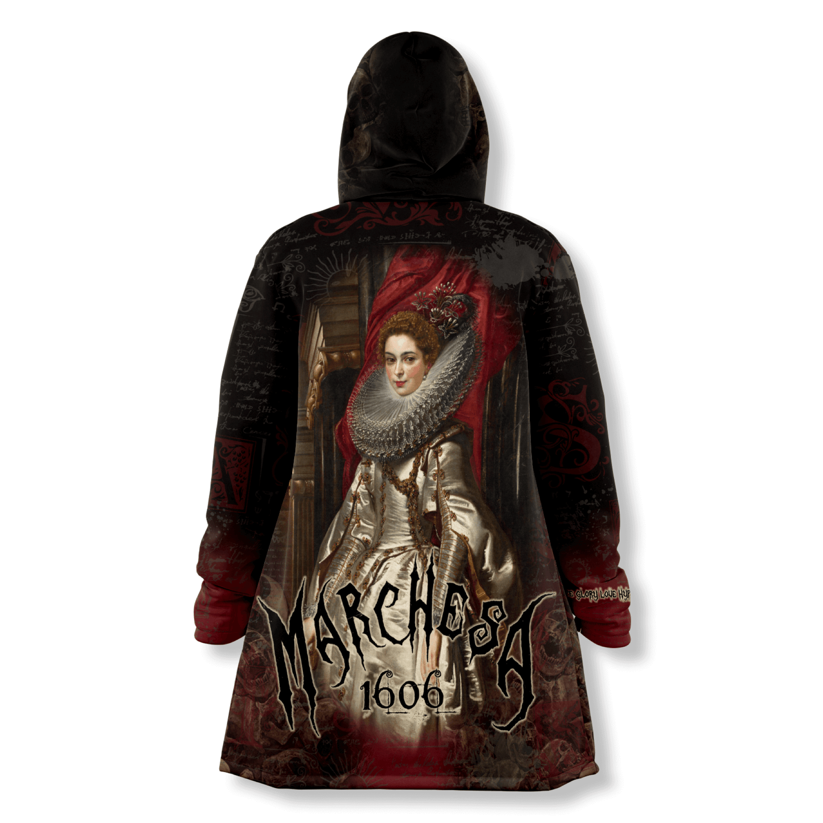 Rubens Portrait Marchesa Ultra Soft Hoodie Blanket Jacket by Love Hype and Glory