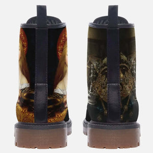 Omnia Vanitas Pre Raphaelites Mismatch boots by Love Hype and Glory