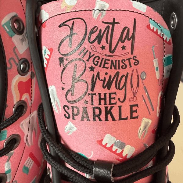 Dental Hygienist Shoes Footwear Boots Women Unisex Pink