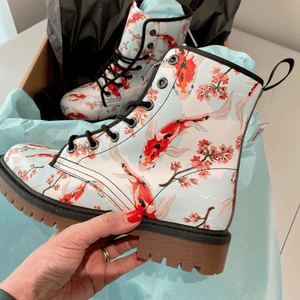 Sakura Koi Cherry Blossom boots by Love Hype and Glory