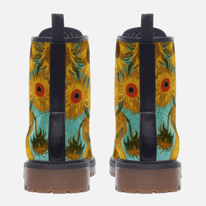 Vincent van Gogh Sunflowers Signed Unisex Boots by Love Hype and Glory