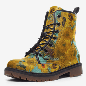 Vincent van Gogh Sunflowers Signed Unisex Boots by Love Hype and Glory