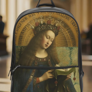 Detail of Jan van Eyck Ghent Wearable Art Classic Backpack by Love Hype and Glory