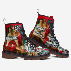 Punk Boucher Toilette of Venus Unisex Combat Boots by Love Hype and Glory