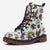 Lucky Dice Retro Tattoo White Unisex Combat Boots by Love Hype and Glory