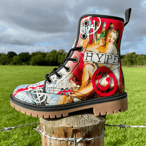 Punk Boucher Toilette of Venus Unisex Combat Boots by Love Hype and Glory